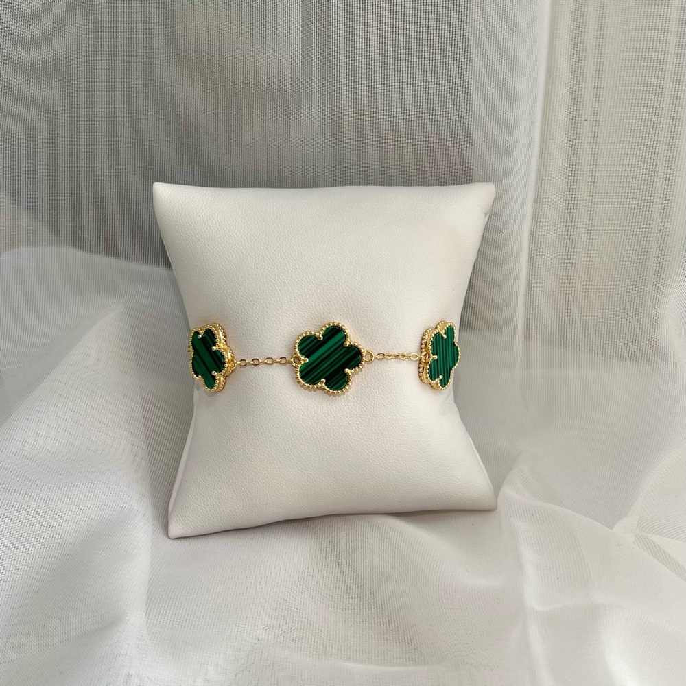5 Clover Green Bracelet